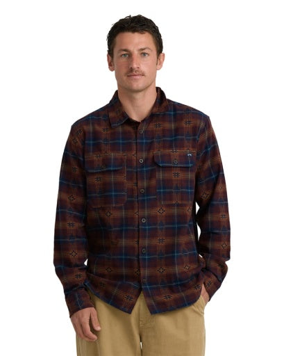 Billabong Offshore Jacquard Flannel Men's Wine Multi