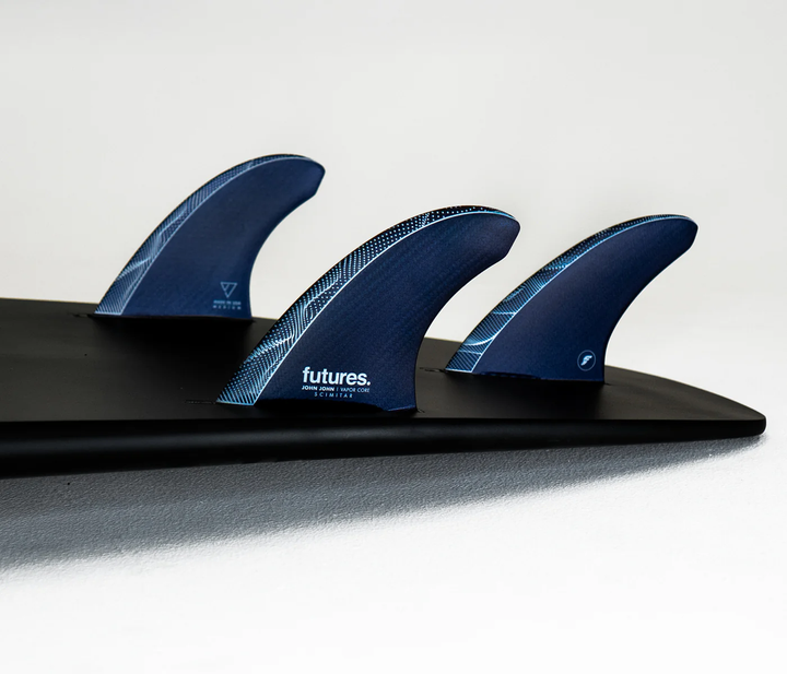 Futures John John Florence Vapor Core Medium Scimitar Thruster Fins Blue