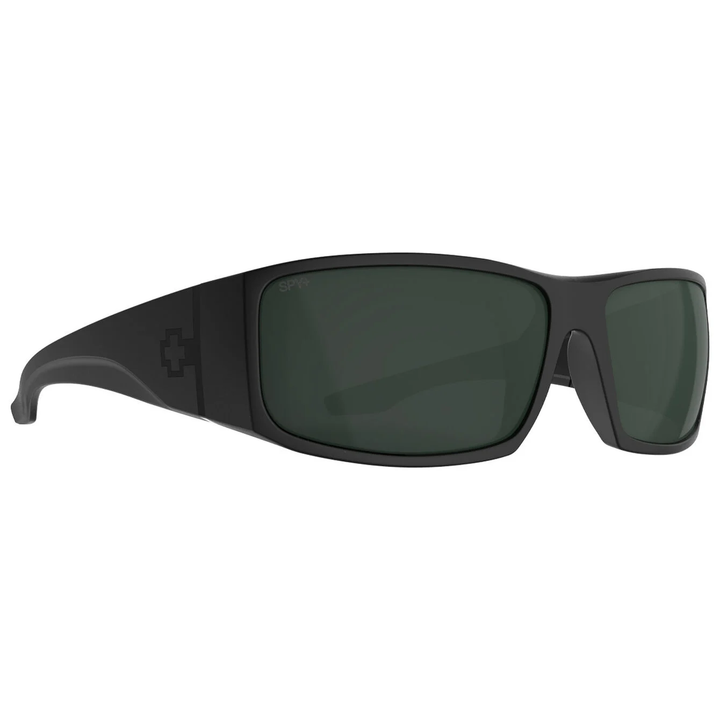 SPY Cooper XL Sunglasses Matte Black/Happy Grey Green Polar