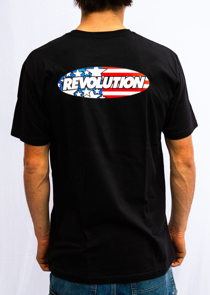 OVAL FLAG SS TEE
