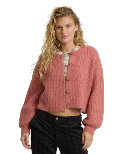 Billabong Holidazed Sunset Cardigan Women's Vintage Pink