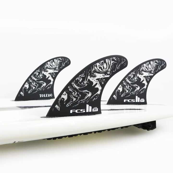 FCS FT PC Medium Black/White Thruster Fins