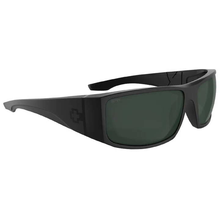 SPY Cooper XL Sunglasses Matte Black/Happy Grey Green Polar