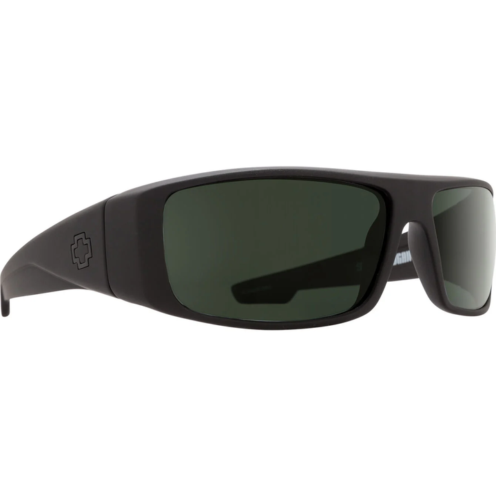 SPY Logan Soft Matte Sunglasses Black/Gray/Green