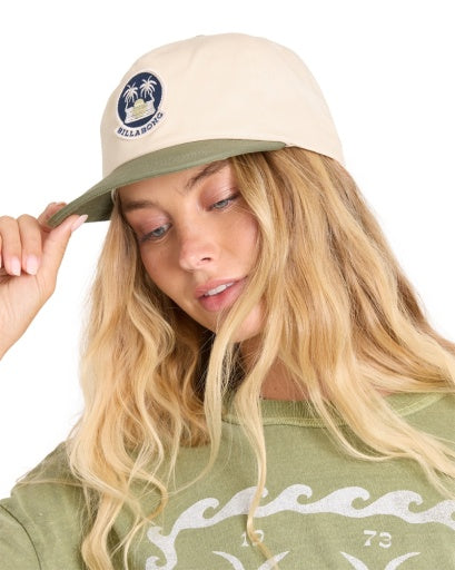 Billabong Grandpa Hat Women's Army Green Tigers Eye