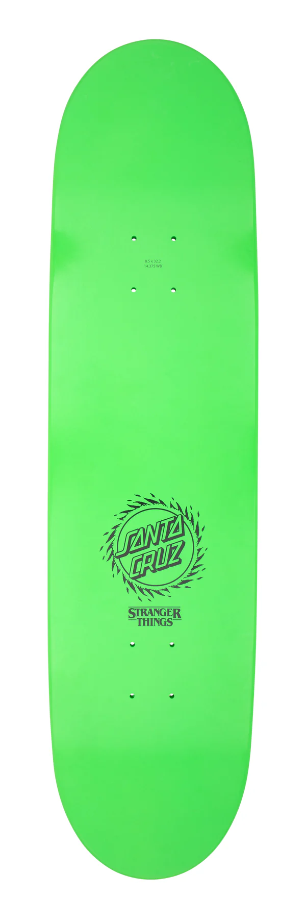 Santa Cruz Stranger Things Vecna Skateboard Deck 8.5