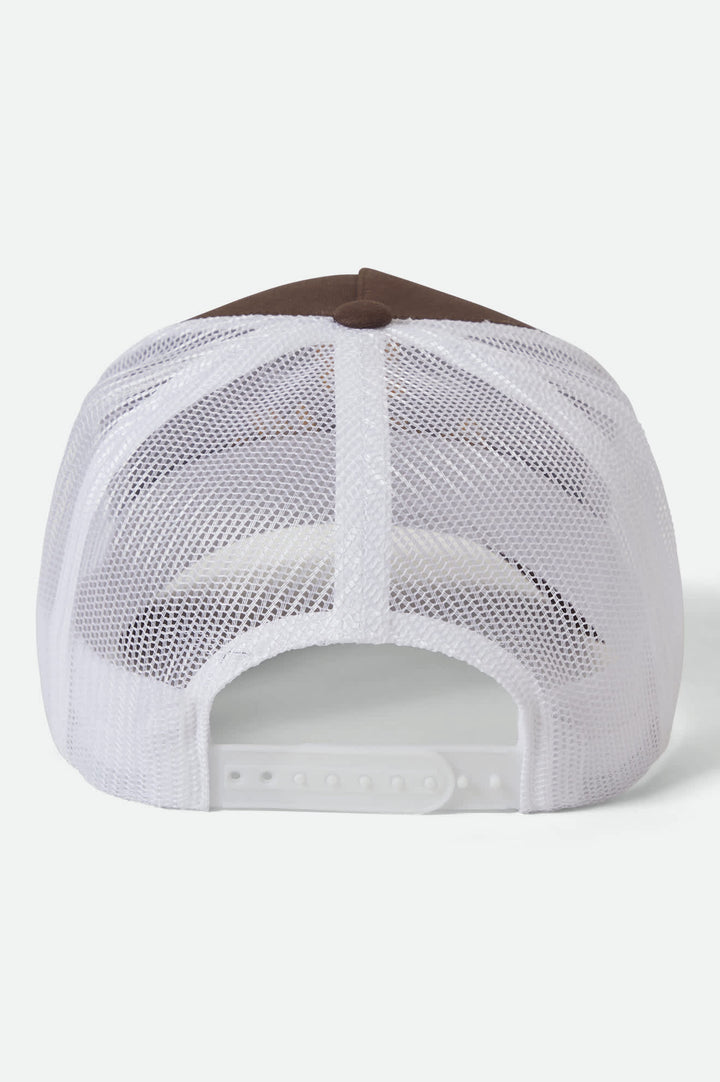Brixton Tolman Netplus MP Trucker Hat Pine Brown/White