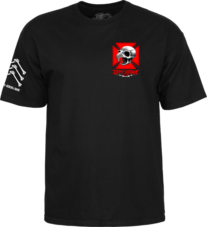 Bones BB Tony Hawk Skateboard Tee Men's Black White