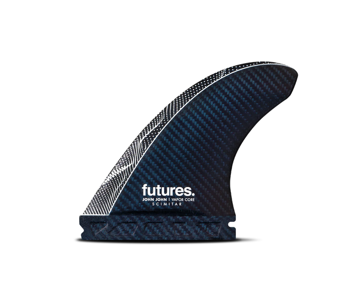 Futures John John Florence Vapor Core Medium Scimitar Thruster Fins Blue