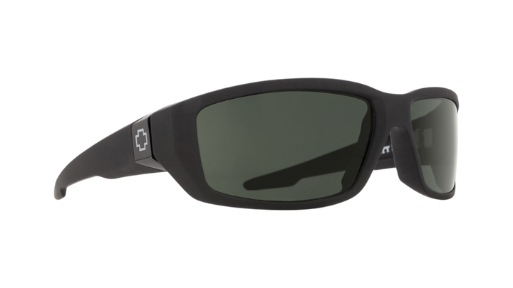 SPY Tarmac Soft Matte Sunglasses Black/Happy Grey Green
