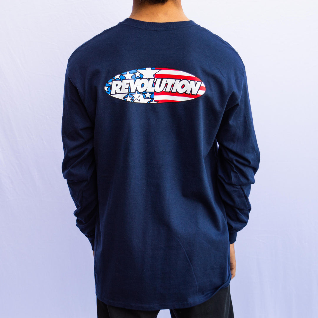 OVAL FLAG LS TEE