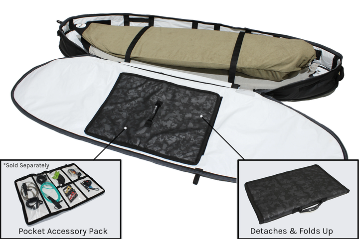 6’6 FINLESS COFFIN DOUBLE NVY/BLK 2-3 BOARDS