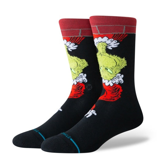 Stance Down The Chimney Crew Socks Men's Black