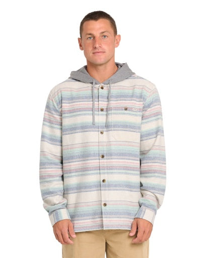 Billabong Baja Flannel Men's Oatmeal Long Sleeve Shirt