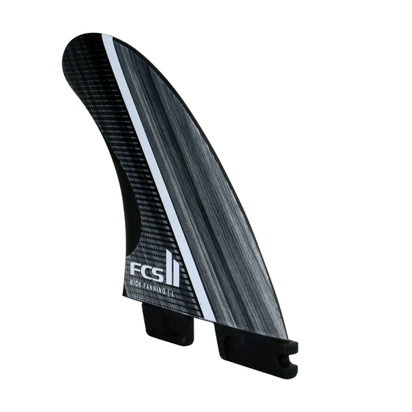 FCS Mick Fanning Glass Fibre Fusion Smoke/White Medium Thruster Fins