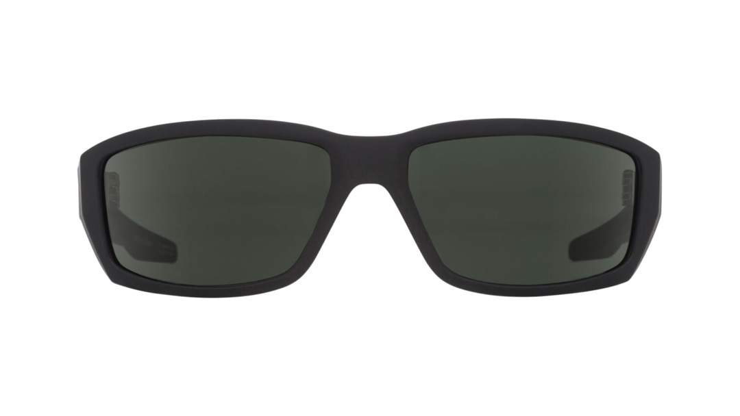 SPY Tarmac Soft Matte Sunglasses Black/Happy Grey Green