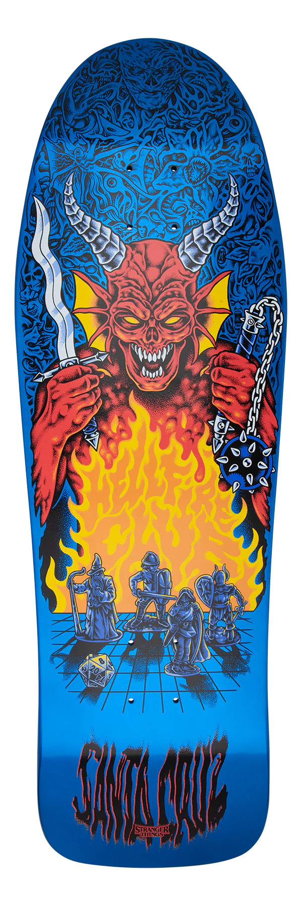 Santa Cruz Stranger Things Knox Hellfire Pit Skateboard Deck 10.07