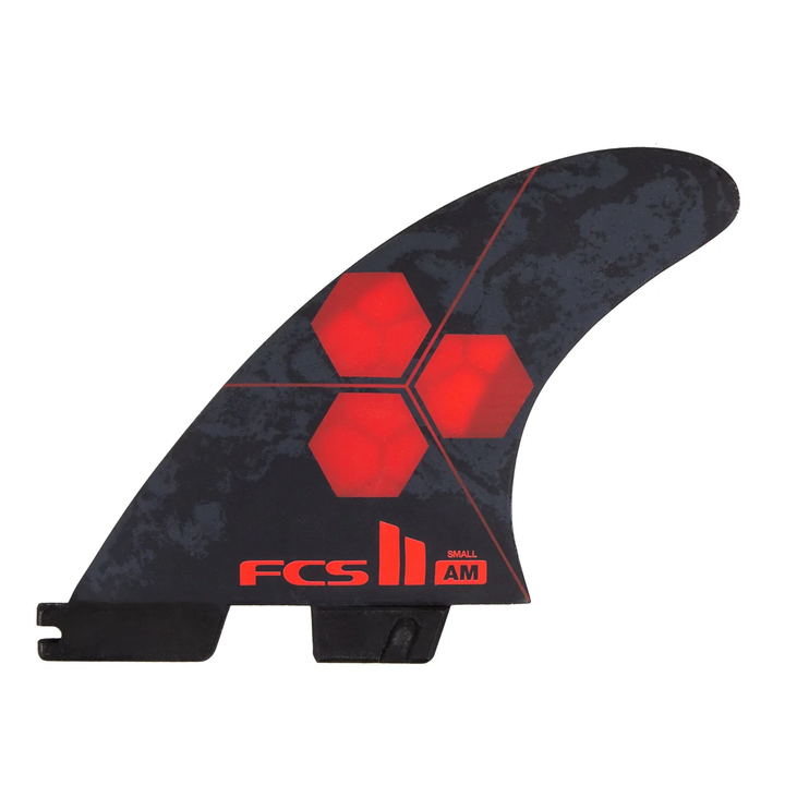 FCS II AM PC SMALL RED TRI FINS